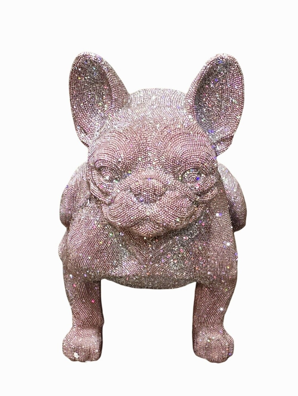 At Home Sparkling Pink French Bulldog Figurine